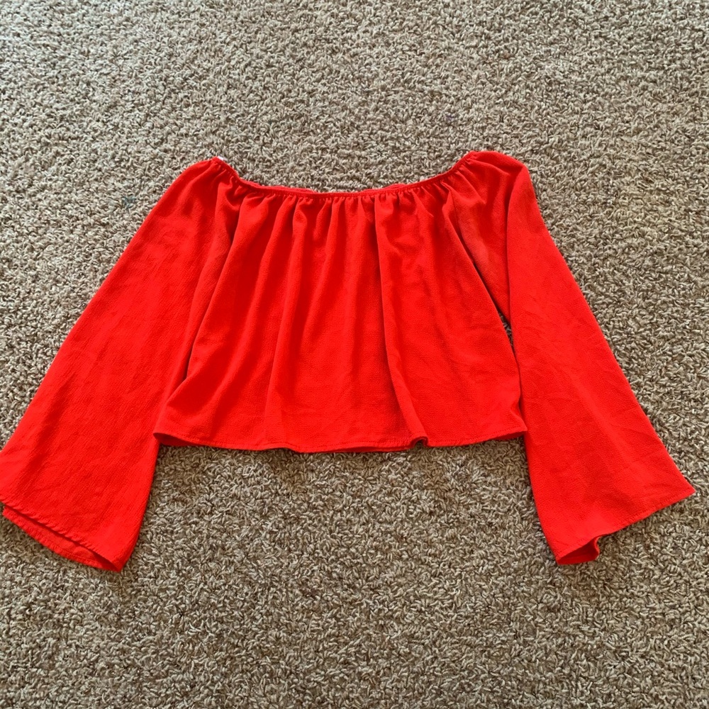 Agaci long sleeve crop top